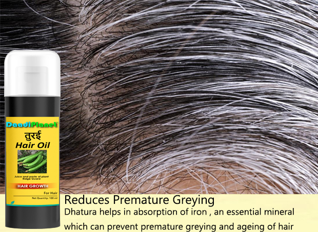 Turai(Ridge Gourd) Hair Oil Stops Grey Hair - 100 ML