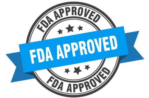 fda approved label. fda approved blue band sign. fda approved