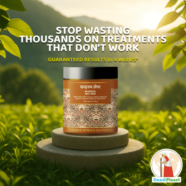 Chandanam Lepa (Ayurvedic Face Pack) Anti-Tan & Glowing Skin - Image 4